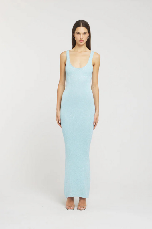 Alana - Baia Blue Sequin Dress
