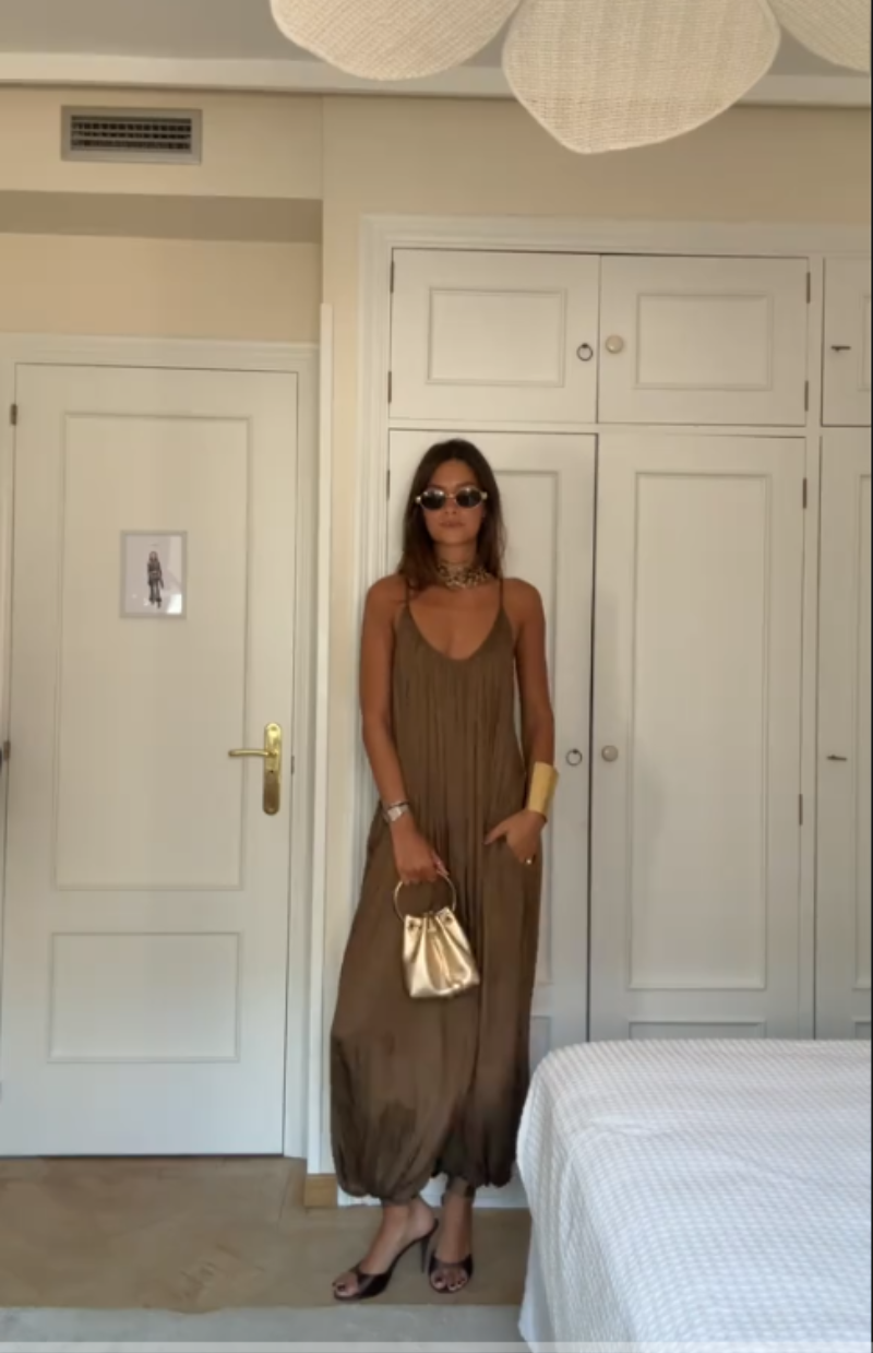 Kaia Crinkle Drape Jumpsuit