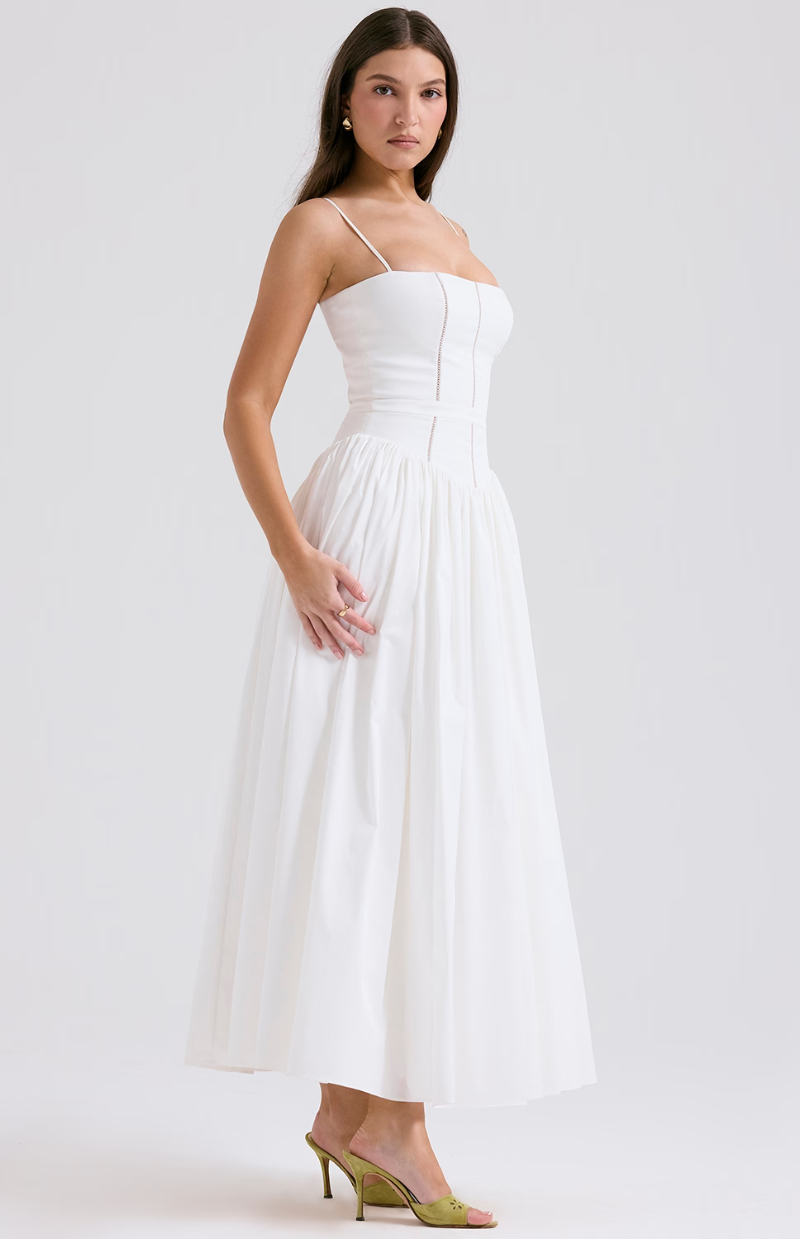 Celestina print cotton midi sundress