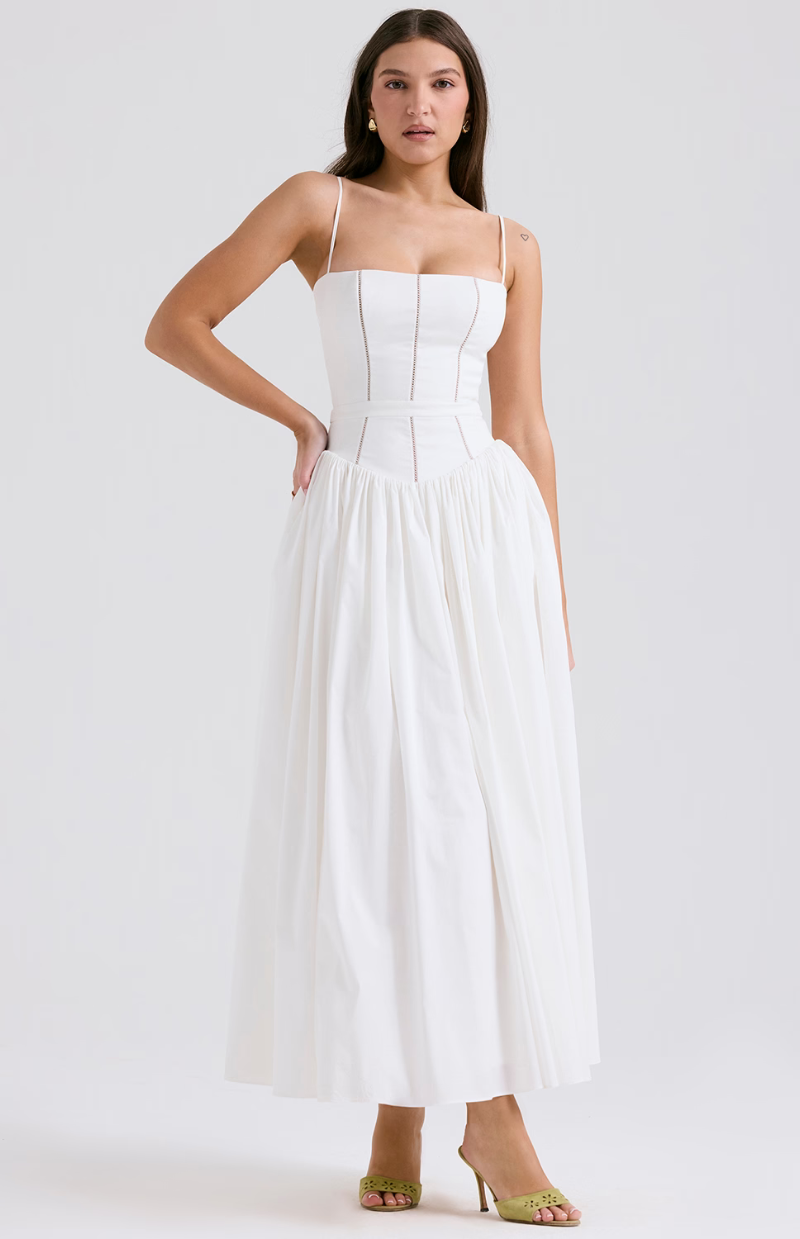 Celestina print cotton midi sundress