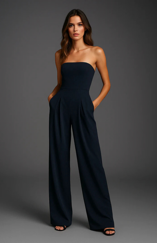 Kayla Strapless Wide-Leg Jumpsuit