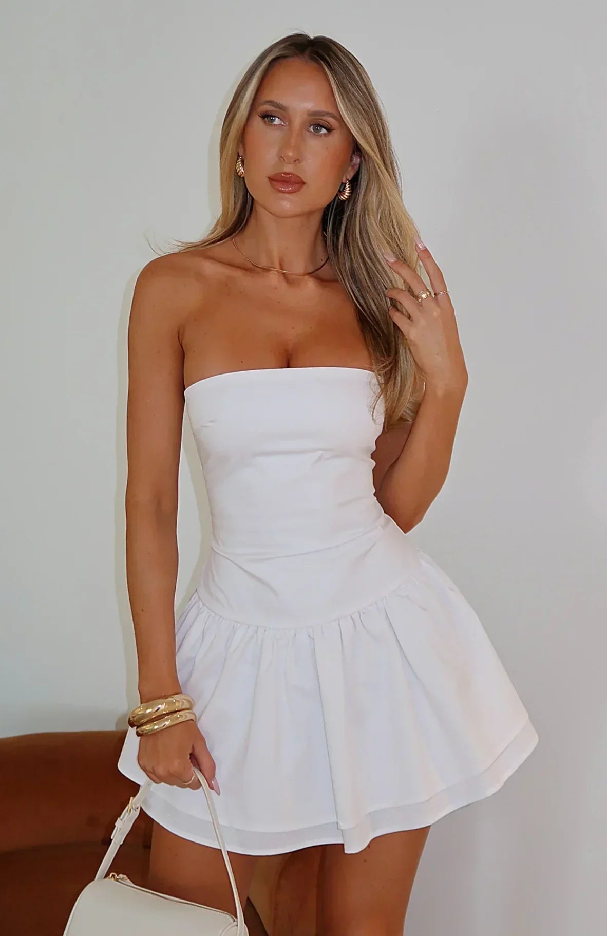 Mia Mini Dress White