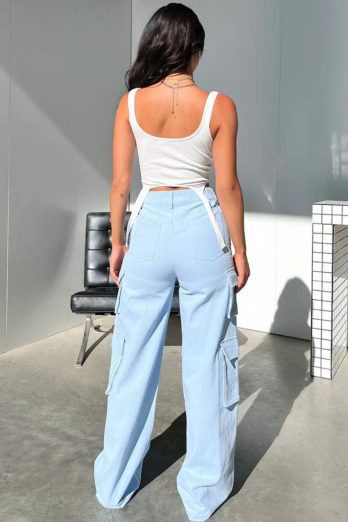 Mabel Cargo Pants - Blue