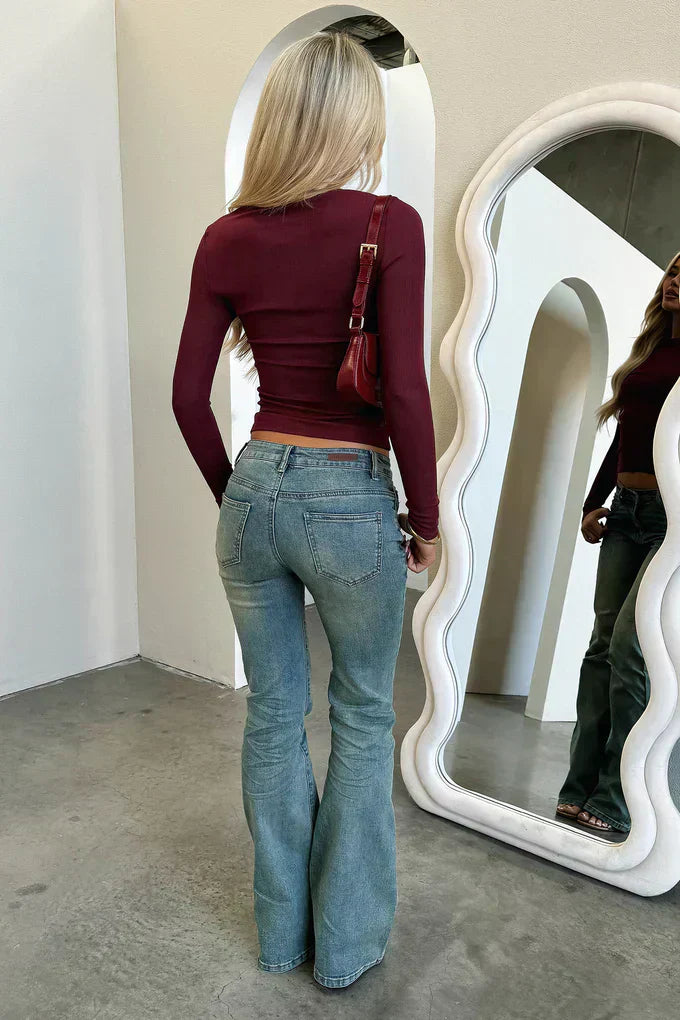Faded Denim Jeans