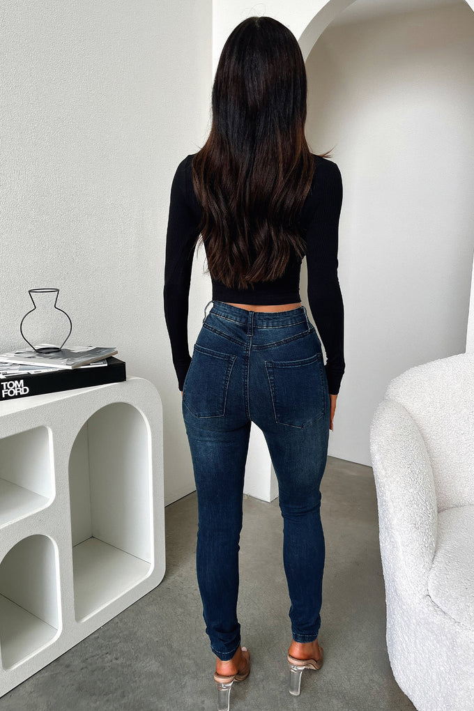 Lily Skinny Leg Jeans - Dark Denim